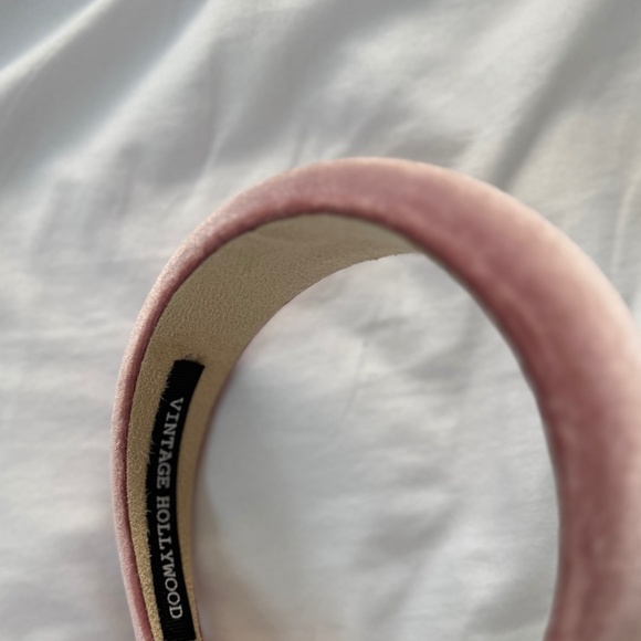 Velvet pink headband